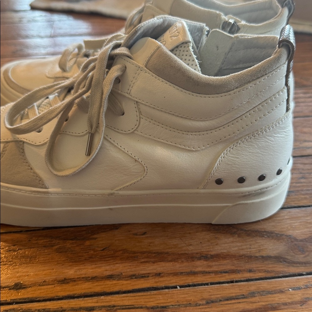 Miz mooz - size 8 Mi High-Top Sneakers in Cream and White- - Picture 2 of 8